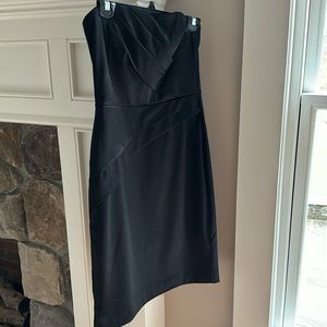 White House black market, black, strapless dress